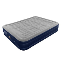 Inflatable Air Mattress with Built-in Electric Pump, Portable Elevated Air Bed for Home & Outdoor Use