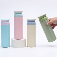 Creative Japanese Style Stainless Steel Vacuum Insulated Bottle Portable Minimalist Student Water Cup
