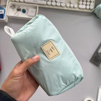 Mint Green Large Capacity Pencil Case for Middle and High School Students, Multi-functional Stationery Organizer with Multiple Compartments