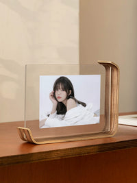 Creative Double-Sided Transparent Photo Frame for 6-inch Pictures, Desktop Display