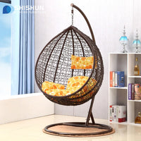 Outdoor Wicker Hanging Egg Chair for Balcony Patio Garden