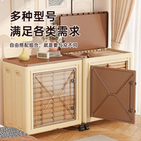 Transparent Storage Box Camping Multi-functional Trunk Organizer Outdoor Widened Thickened with Light Front Opening Wear-resistant