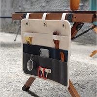 Foldable Canvas Outdoor Camping Cutlery Storage Bag Picnic BBQ Utensil Organizer