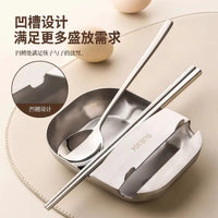 304 Stainless Steel Kitchen Utensil Rest and Pot Lid Holder