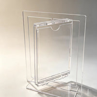 Rotating Photo Frame for 3-inch Instax Photos, Clear Acrylic Card Holder, Creative Gift for Girls