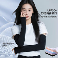 Unisex UV Protection Cooling Arm Sleeves for Cycling & Driving