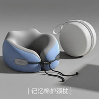 G4A Ice Silk Memory Foam U-Shaped Neck Pillow for Travel, Car, and Airplane