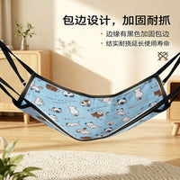 Cat Hammock Bed for Cages - Hanging Pet Mat with Hooks