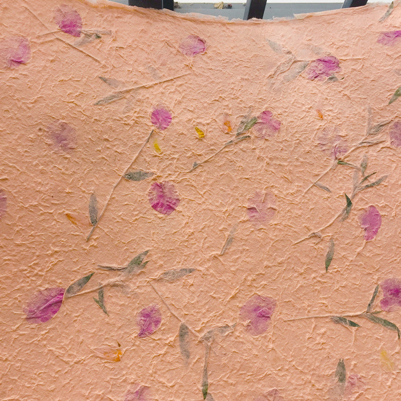 Handmade Botanical Petal Paper for Crafts, Lanterns, Bookmarks, and Gift Wrapping