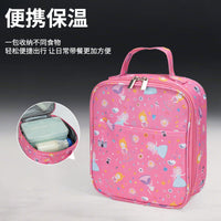 Cartoon Insulated Lunch Bag for Women and Kids, Large Capacity Portable Thermal Bento Tote for Work School Picnic