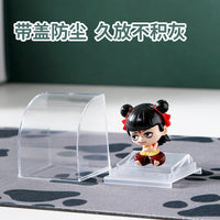 Japanese Imported Gashapon Mini Display Case Acrylic Keychain Stand Figure Organizer