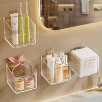 Wall-Mounted Facial Tissue Dispenser for Bathroom Vanity, Disposable Cotton Soft Towel Storage Box