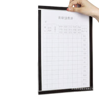 Magnetic A4/A5/A6 Document Holder with Hollow Frame for Display and Protection
