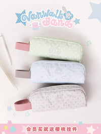 VANWALK Happy Band Large Capacity Pencil Case with Zipper and Handle