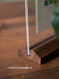 Solid Wood Acrylic Photo Frame Double-Sided Transparent Display for 6-inch, 8-inch, A4 Photos
