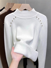 Women's Fleece Lined Thermal Turtleneck Sweater