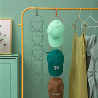 Door Back Hat Rack Organizer with Hooks for Home Use