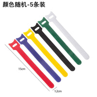 Reusable Hook and Loop Fastener Cable Ties for Earphones and Data Cables