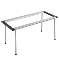 IGT Modular Outdoor Camping Table with Pegboard, Folding BBQ Table with Hooks & Stainless Steel Storage Box