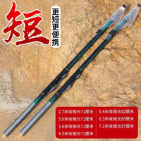 Jiusheng Telescopic Fishing Rod Hand-Sea Dual-Use Ultra-Light Hard Throwing Rod for Sea Fishing