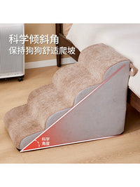Pet Stairs for Small and Medium Dogs, Washable Non-Slip Ramp for Beds and Sofas, Ideal for Older Dogs
