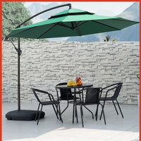 Outdoor Patio Umbrella with Center Pole, Large Sunshade for Garden, Commercial Use