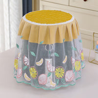 Air Fryer Dust Cover with Lace Embroidery, Fabric Kitchen Appliance Protector