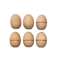 Personalized Engraved Wooden Eggshell Pearl Box, Hollow Easter Egg Design