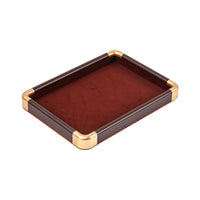 Luxury Gold Rounded Corner Jewelry Display Tray for Rings, Necklaces, Bracelets, and Earrings