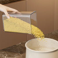 Airtight Food Storage Containers with Lids - Clear Plastic Kitchen Pantry Organizers for Cereal, Grains, Spices