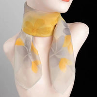 Printed Silk Scarf for Women - 65cm Square Neck Scarf, Sun Protection, Versatile Fashion Accessory