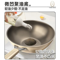 Titanium Ceramic Nonstick Wok with Lid and Accessories