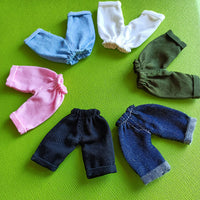OB11 GSC Nendoroid YMY 1/12 BJD Doll Denim Wide-Leg Pants