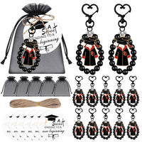 Graduation Season Beaded Keychain Set with Gift Box