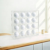 Acrylic Golf Ball Display Case Wall Mountable Collectible Holder for Tennis Baseball
