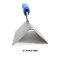 Stainless Steel Corner Trowel for Plastering and Masonry Work - Inner and Outer Corner Tools