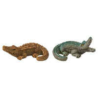 Miniature Alligator Figurines for Aquarium and Garden Decor