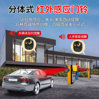 Wireless Infrared Motion Sensor Doorbell with Long Range Alert for Home and Business