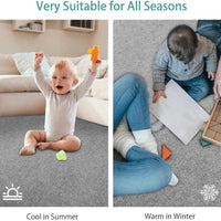 Non-Slip Office Chair Mat for Hardwood Floors and Carpets, Sound Absorbing Desk Chair Mat, Self-Adhesive Floor Protector