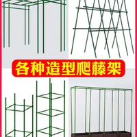 PE Coated Steel Plant Support Stakes for Climbing Vines, Garden Trellis for Vegetables and Flowers