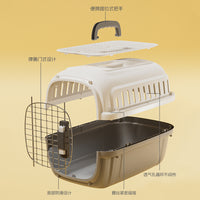 Portable Pet Carrier for Cats and Small Dogs, Airline Approved Travel Crate with Handle