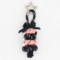 Cute Woven Polyester Rope Christmas Tree Keychain Pendant