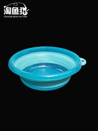 Foldable Silicone Fishing Bait Bowl Mixing Basin for Outdoor Angling Tackle