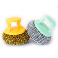 Heavy-Duty Kitchen Scrubber Set for Pots, Pans, and Dishes - Steel Wire, Sponge, and Scouring Pad Assortment