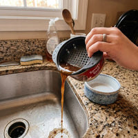 Plastic Can Strainer with Handle, Kitchen Sink Filter for Wide Mouth Cans