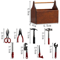 1:12 Miniature Dollhouse Tool Box Accessory Set