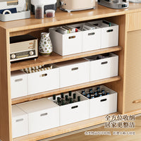 Household Storage Bins with Lids for Clothes, Toys, and Snacks - Plastic Organizer Boxes for Wardrobes and Cabinets