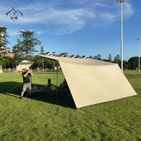 Outdoor Waterproof UV Protection Camping Tarp Shelter with Poles