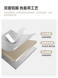 Vidalido Double-Sided Aluminum Film Hexagonal Camping Mat