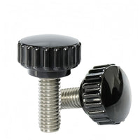 Knurled Round Head Thumb Screws with Plastic Coated Grip for Adjustment Knobs M3-M10